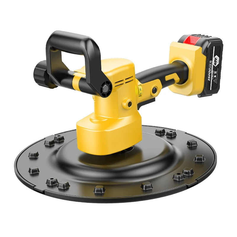 Lijadora orbital eléctrica portátil, fácil de operar, máquina de enyesado de cemento manual de grado DIY para pulido suave de suelos