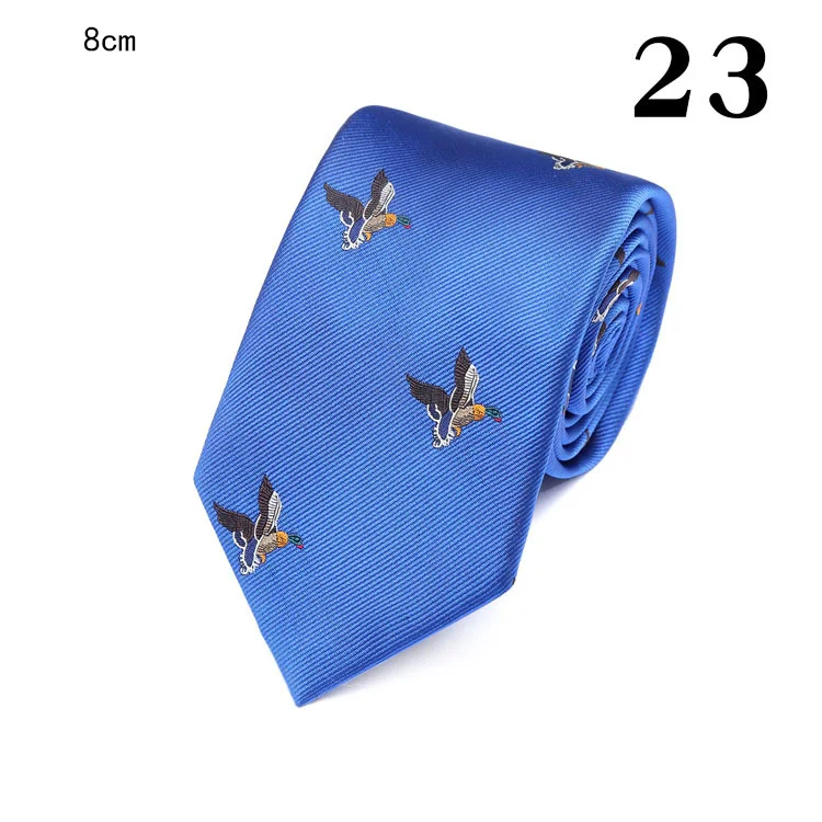 RBOCOTT Fashion Vibrant 8cm Dot Striped Multicolor Bird krawaty dla mężczyzn formalne na wesele akcesoria do prezentów