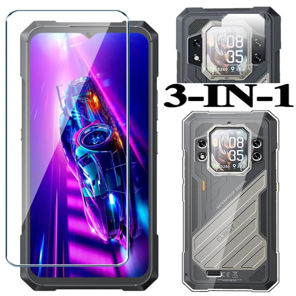 Étui de protection en verre trempé 3 en 1 pour Cubot KingKong X Pro Star 2, protecteur d'écran pour objectif d'appareil photo KingKong X