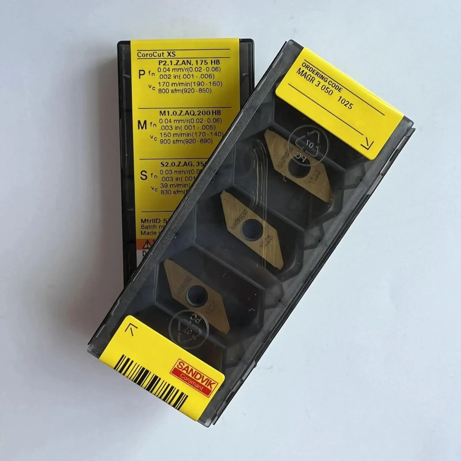 

Original SANDVIK / MAGR3050 1025 / Hard alloy CNC Blade 10 Pcs