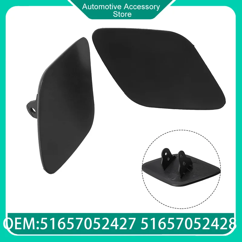

51657052427+51657052428 Car Front L &R Headlight Washer Nozzle Cover For BMW E70 E71 E72 X6 2008-2014
