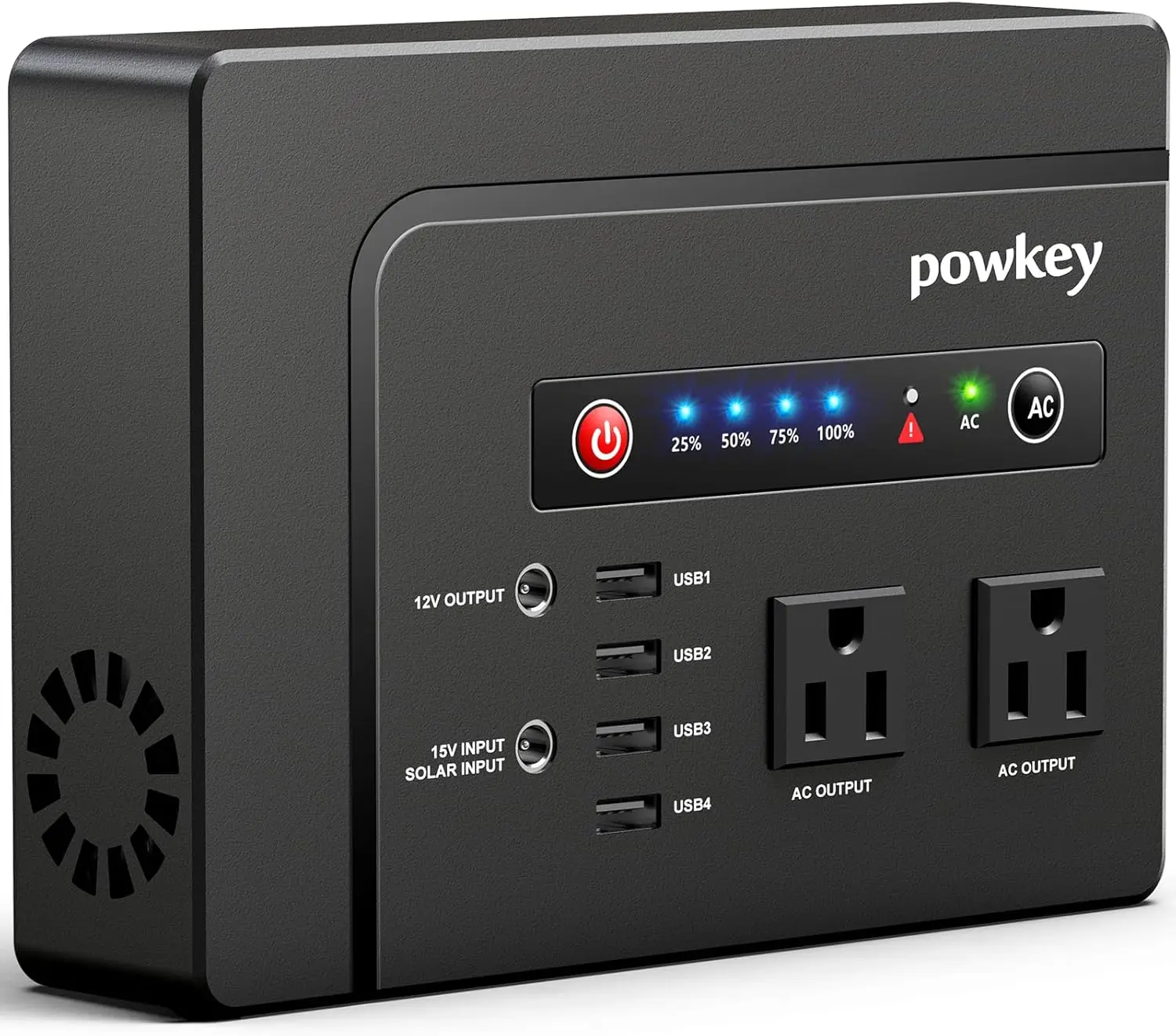 

Portable Power Station 200W, 146Wh Solar Generator with 2 AC Outlets, 4 USB, 1 DC for Camping Travel Home