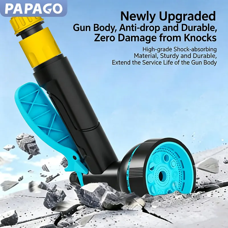 Multi-Function High-Pressure Wash Gun Spray Head for Car Wash/Flower Irrigation/Air Conditioner Cleaning/Sliding Door Rinse