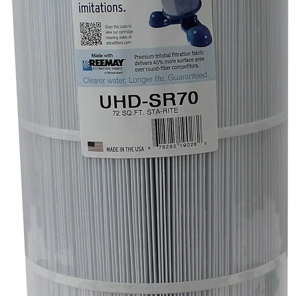 ไส้กรองสระว่ายน้ำ Sta-Rite Posi-Flo รุ่น UHD-SR70 ขนาด 72 ตารางฟุต 4 ออนซ์ แบบ 195 จีบ แพ็ค 2 ชิ้น