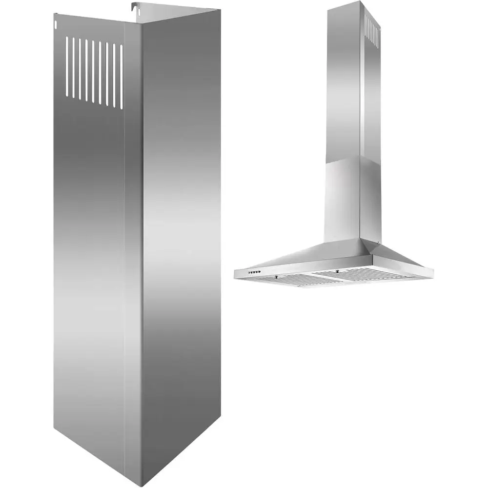 

5 x 8 x 6,7 Удлинитель дымохода вытяжки, Крышка удлинителя вытяжки из нержавеющей стали (верхняя часть)