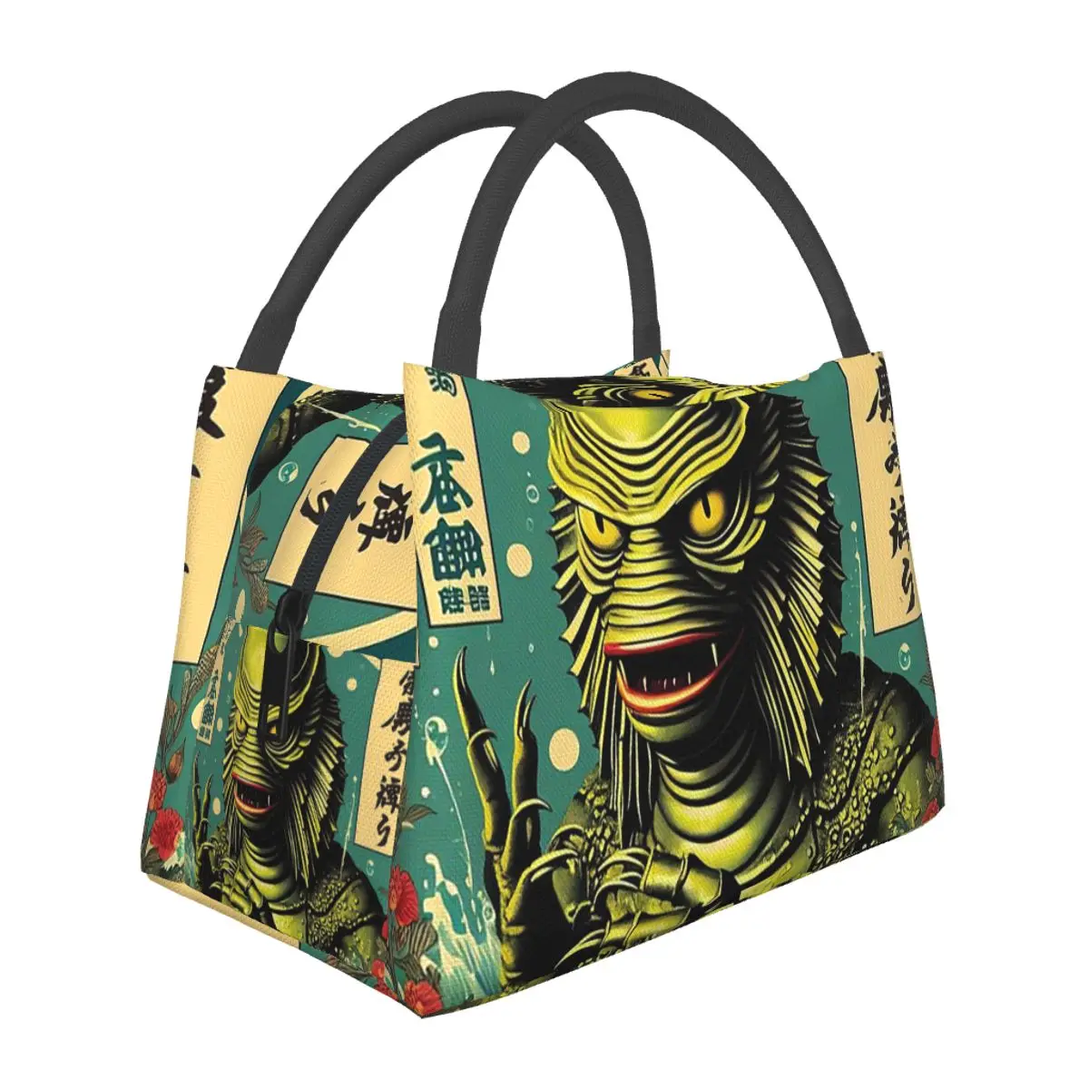 Creature From The Black Lagoon Lunch Bags Insulated Bento Box Lunch Tote Picnic Bags Thermal Bag for Woman Children School