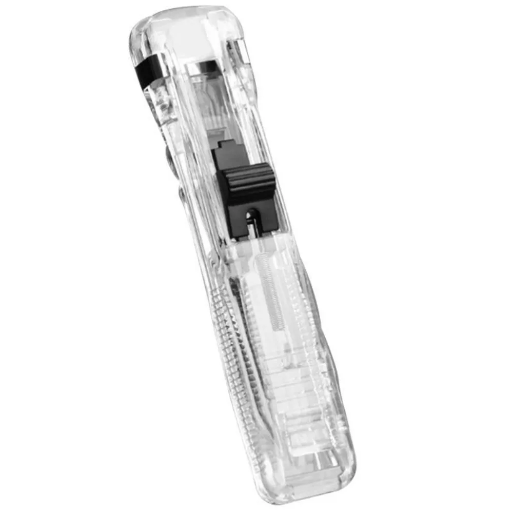 

Simple Traceless Clip Pusher Hand Push Reusable Paper Binding Clip Metal Hand Push Clamp Stationery