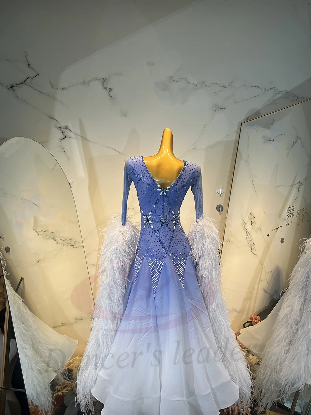 

Костюм для латиноамериканских танцев AB Stone: женский, для взрослых и детей, высококачественный, на заказ, с градиентной юбкой, пышное платье для выступлений по самбе