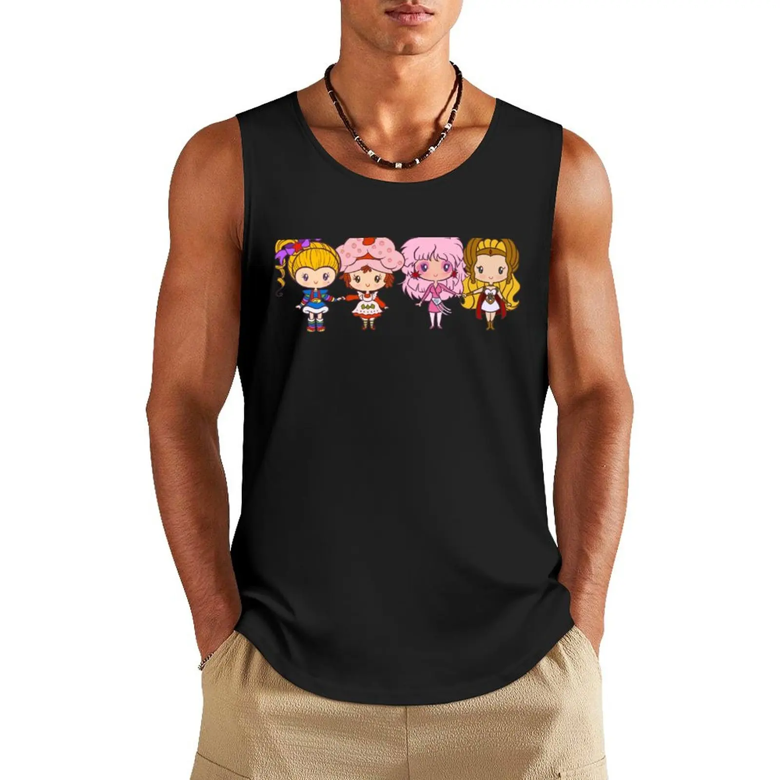 

Double Besties Tank Top Fitness men clothing Men's clothing brands Vest for boy muscle t-shirt