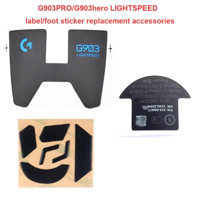 

Replacement Foot Stickers for G903PRO/G903hero Lightspeed Mouse Wear-resistant Smooth Serial Mark Warranty Bottom Stickers