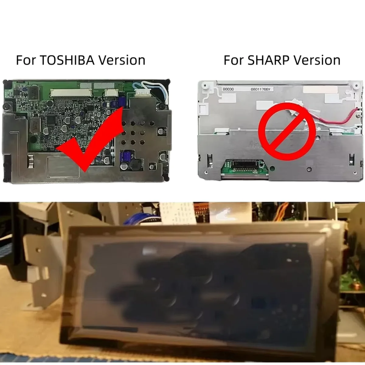 High‑Brightness LCD Display For TOSHIBA S2 Later 2000 BNR34 R34 GTR MFD Screen Replacement