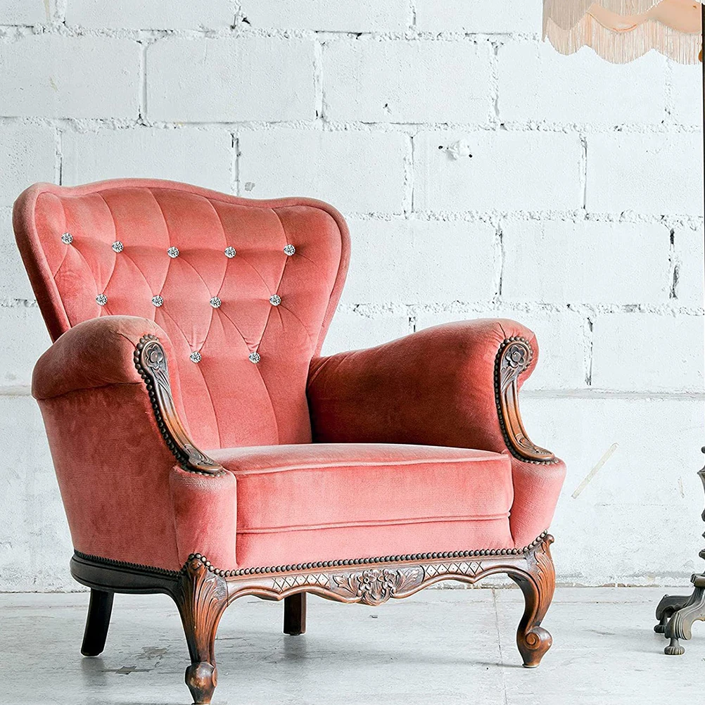 

30Pcs Upholstery Buttons Glass Decorative Furniture Nails Sofa Tacks for DIY Sofa Headboard Decor Furniture Nails