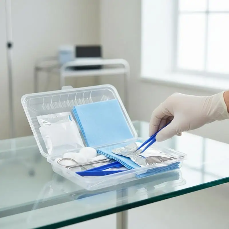 Medical Sterile Disposable Dressing Replacement Tool Kit, Debridement, Suturing, Disinfection, Wound Care Tool Kit