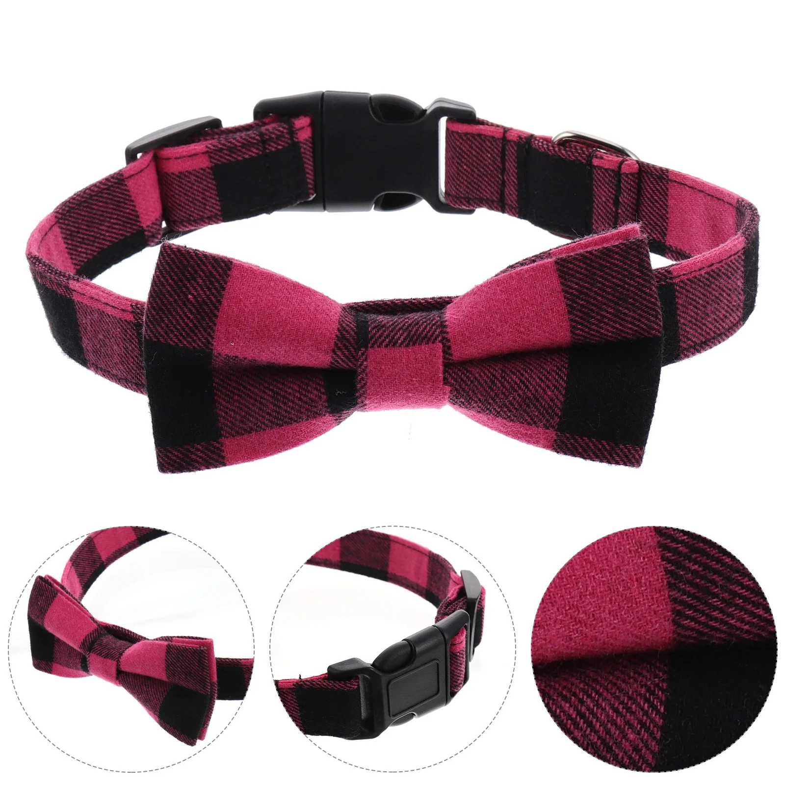 

Bowtie Dog Collar Adjustable Soft Breathable Pet Neck Accessory Removable Bow Decorative Puppy Collar Lovely Pet Supplies