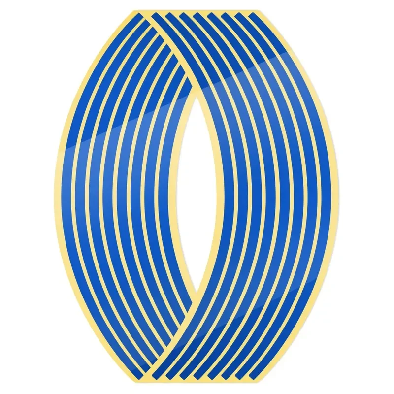 Auto-Styling-Streifen, reflektierend, für Motocross, Fahrrad, Motorrad, Radaufkleber und Abziehbilder, 17/18 Zoll reflektierendes Felgenband