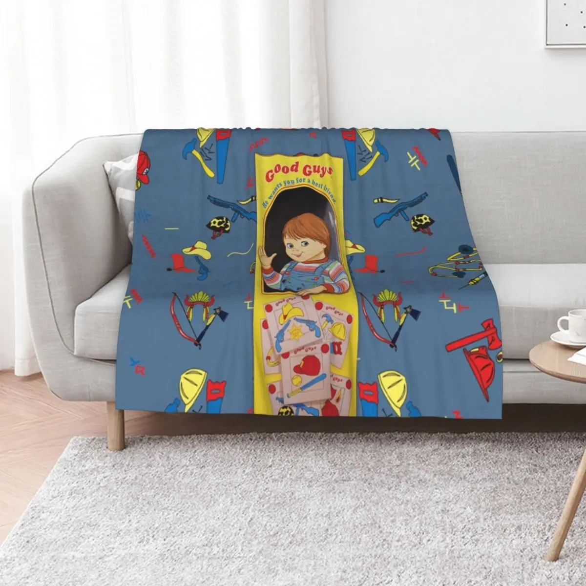 The Good Guys - Childs Play ft. Chucky Throw Blanket Plush halloween Weighted Summer Beddings Warm Extra Large Throw Blankets