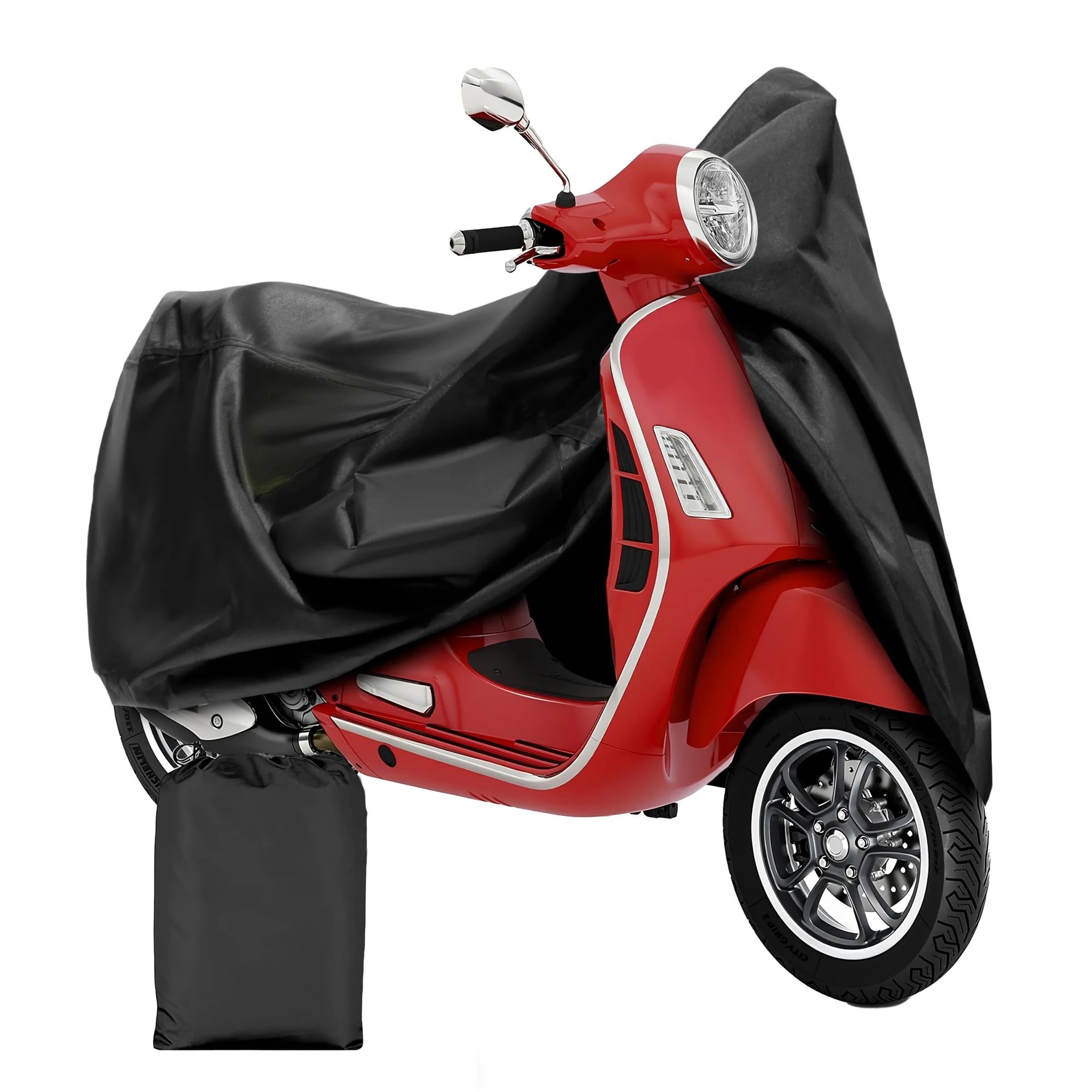 72inch Scooter Cover, Featuring an Adjustable Buckle, Designed for Outdoor Motorcycle Cover - Made of Polyester Fiber.