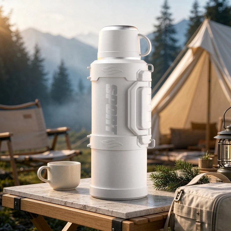 3L 316L Stainless Steel Vacuum Flask Double Wall Thermal Water Jug with Long Lasting Cold Retention for Camping and Travel