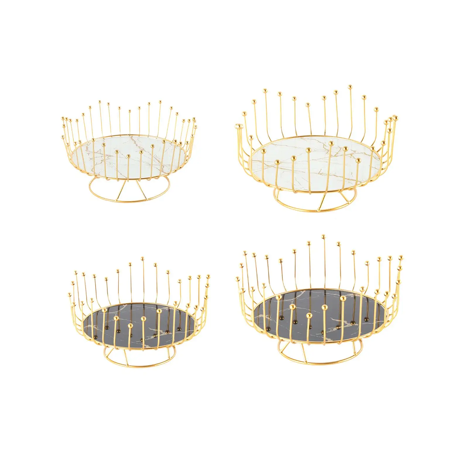 Metal Wire Fruit Bowl for Holding Bread Snack Countertop Fruit Bowl for Kitchen