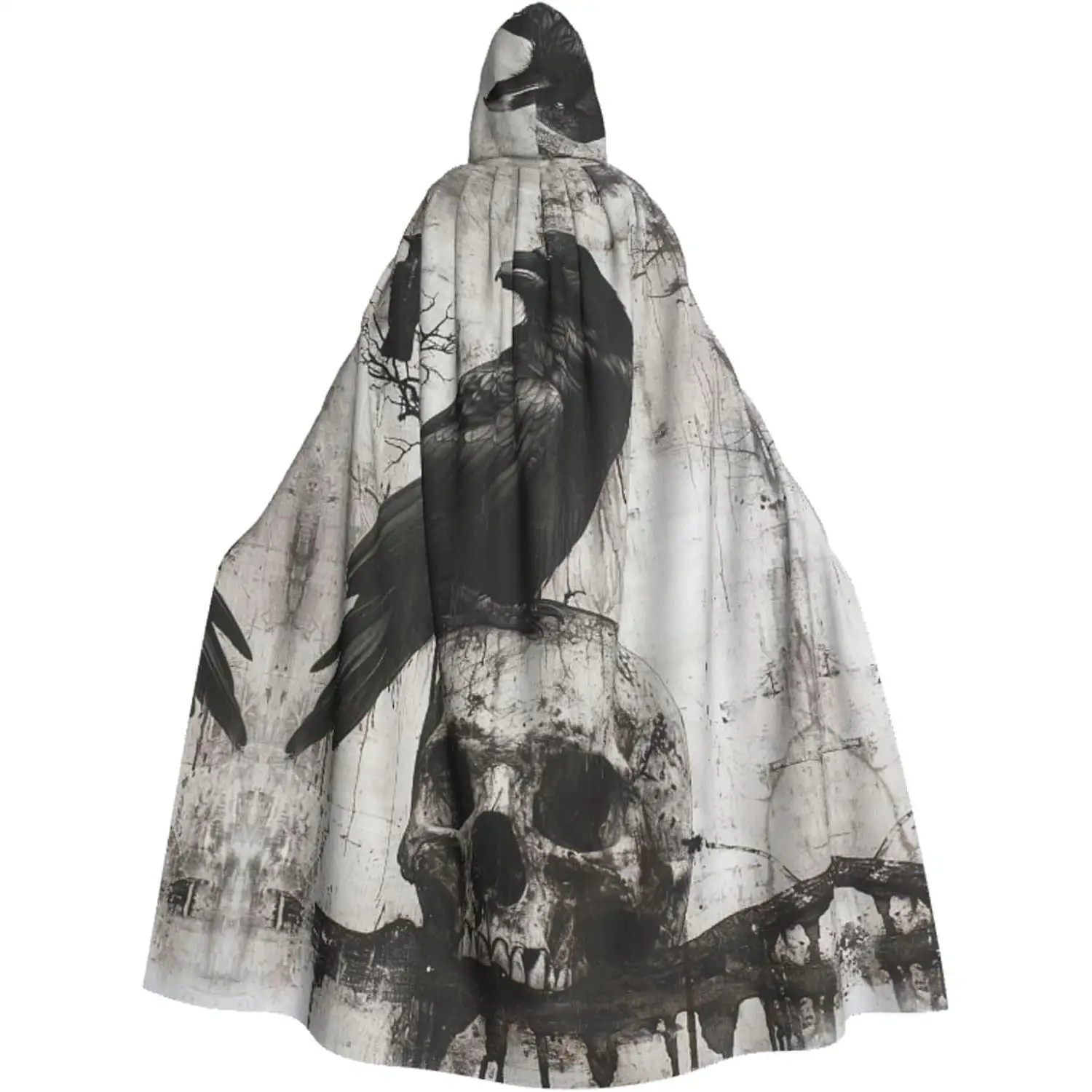 

Halloween Hooded Cloak Adult Hooded Cloak Cape Halloween Christmas Cosplay Costumes for Men Women