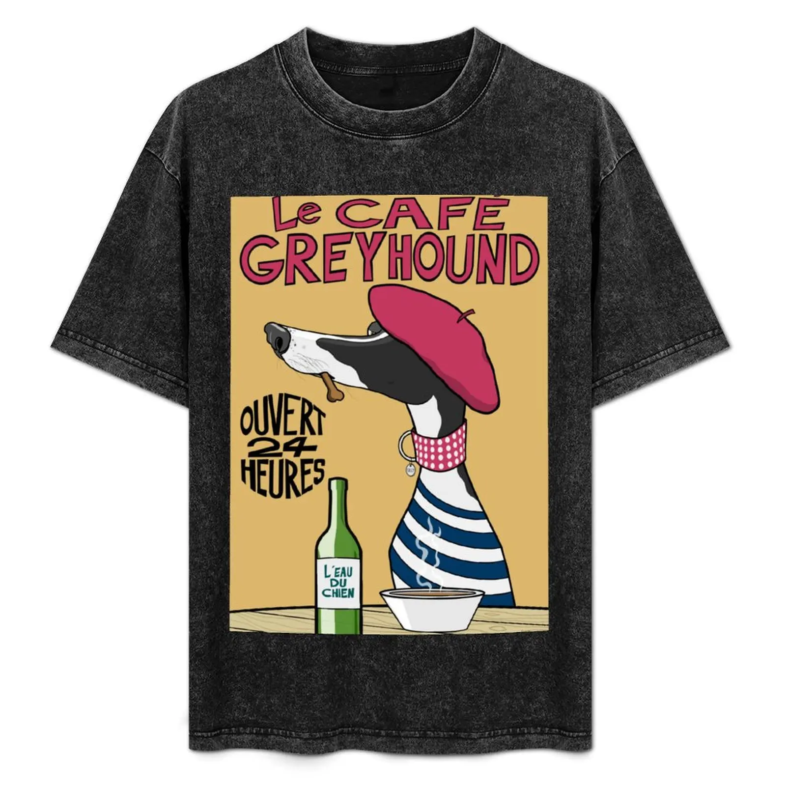 Le Café Greyhound T-Shirt vintage clothes tops men tshirt