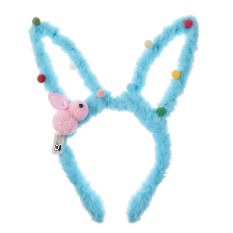 Multi Color Hairband Fun Easter Rabbit Ear Led Flashing Colorful String Lamp Hairband Eye-Catching Birthday Party Supplies