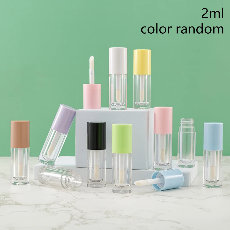 2ML Refillable Bottle Lip Glaze Empty Tube Lip Gloss Tube Lipstick Tube Lip Glaze Tube Eyelash Tube Thick Rod Travel Supplies