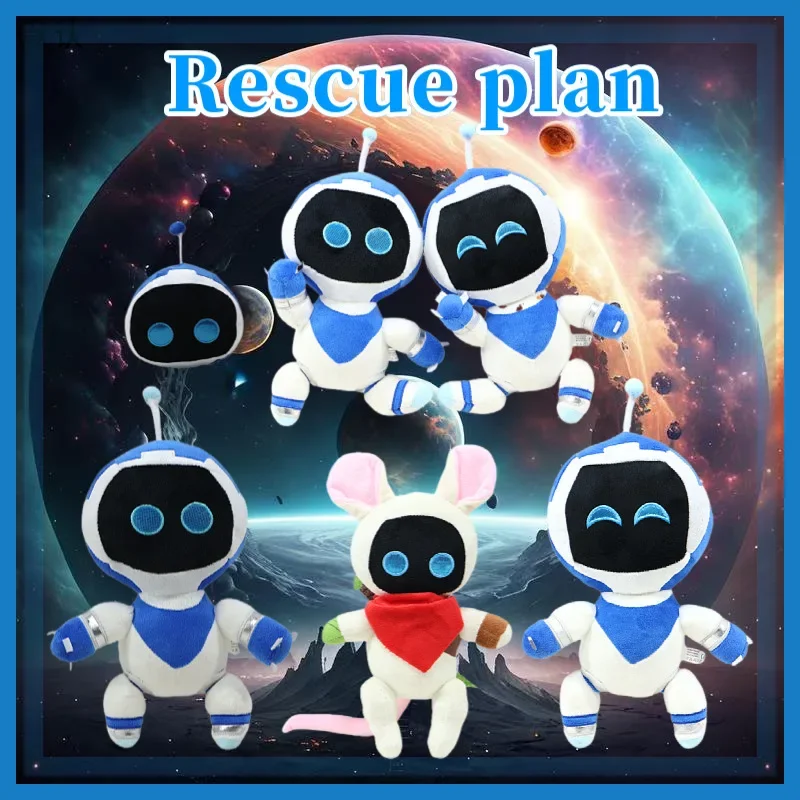 Astro Bot Rescue Plan Game Accessories Creative Keychain Pendant Backpack Accessories Halloween Gift Kawaii Anime