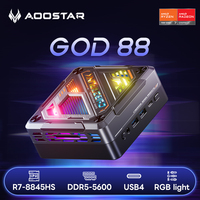 AOOSTAR Mini PC Ryzen 7 8845HS/7840HS DDR5 5600Mhz PCIe4.0 SSD, Gaming Desktop Computer with 2.5G+1G LAN/W11 Pro