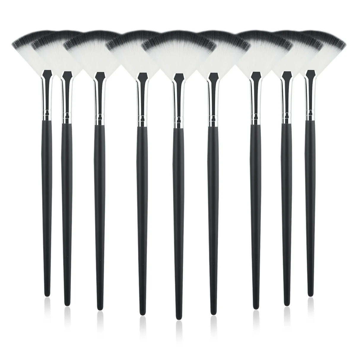 1/3/5/9 Stück schlanker, weicher Gesichtsfächerpinsel, Make-up-Kosmetik, vielseitig einsetzbar, Maskenpinsel, Make-up-Pinsel-Werkzeug-Set – Detail 1