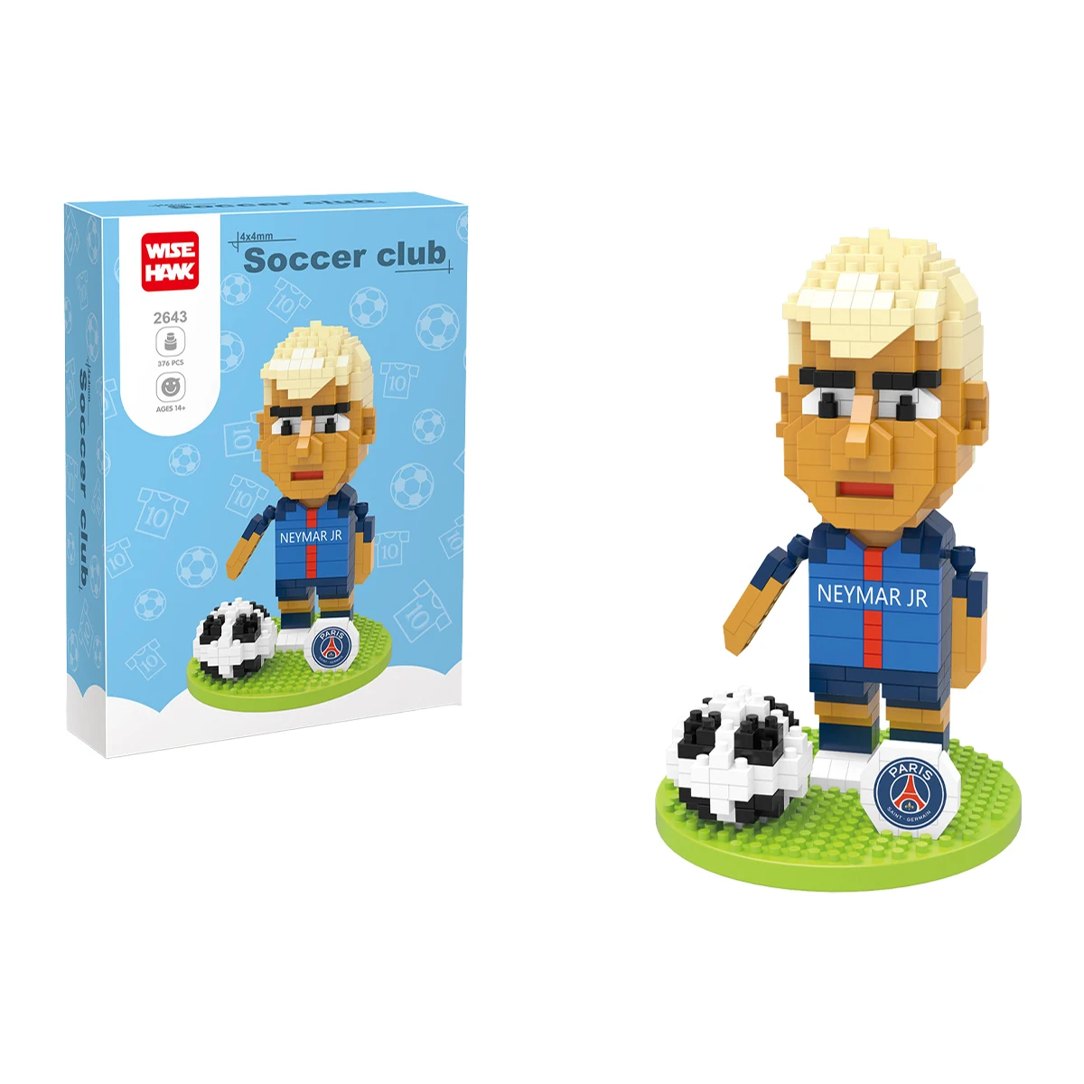 ฟุตบอลตัวเลขดาวฟุตบอล Cristiano Ronaldo Lionel Messi Neymar Virgil Van Dijk Luis Suárez Mohamed Salah ของเล่นของขวัญตกแต่ง