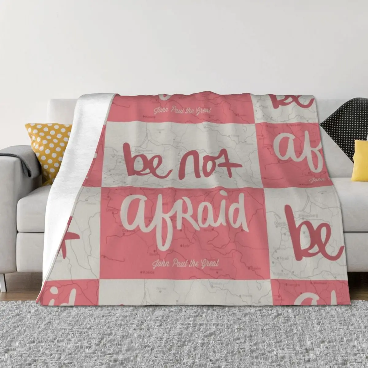 

Be not afraid Throw Blanket valentine gift ideas Soft Plush Plaid Sleeping Bag Blankets
