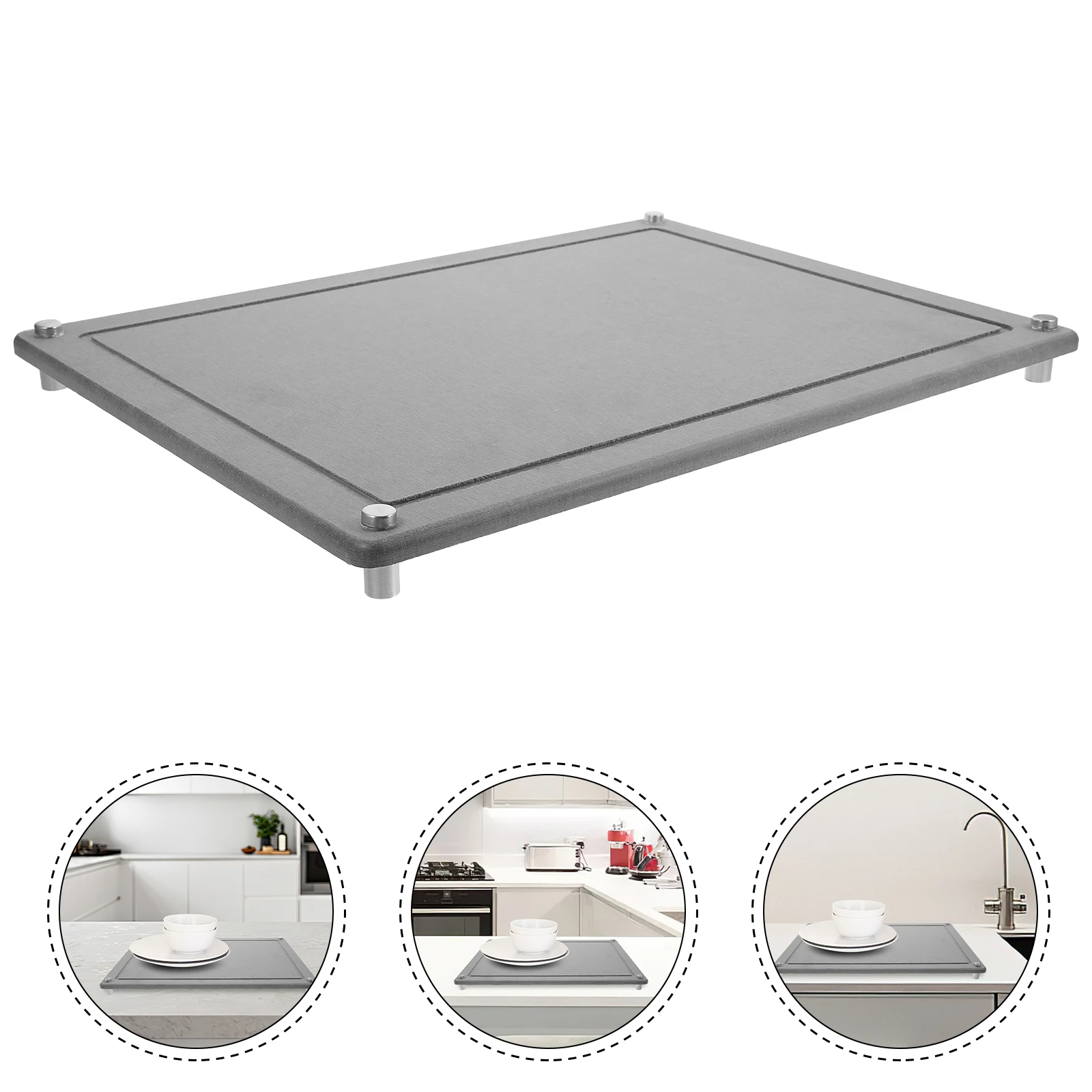 

Diatomite Tray 40x30cm Deep Absorbing Kitchen Countertop Mat Dish Drying Multi Functional Safe Material Quick Dry
