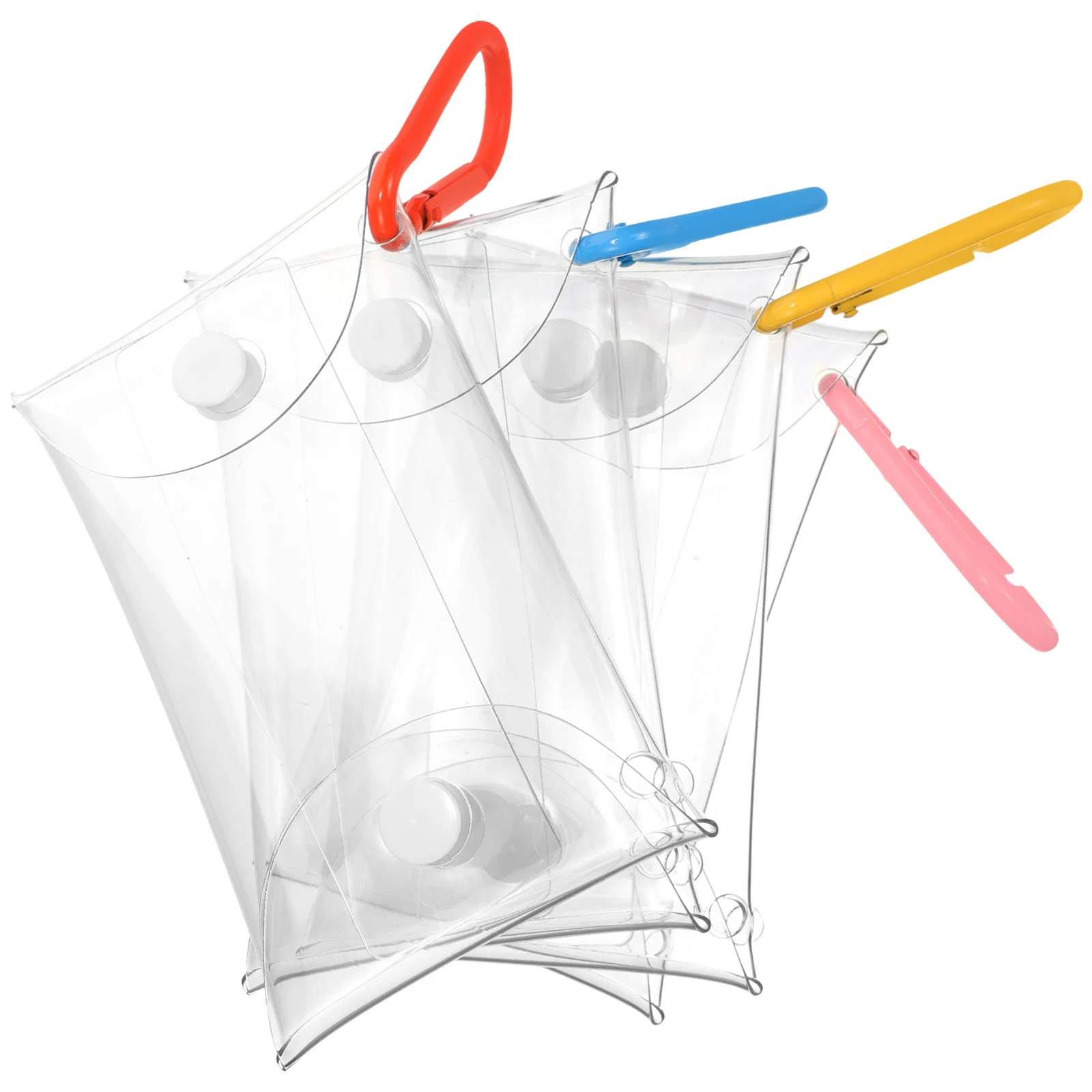 

4pcs Cartoon Character Bag Mini Coin Purse For Girls Small Pvc Lipstick Pouch Button Closure Women Wallet For Travel Shopping