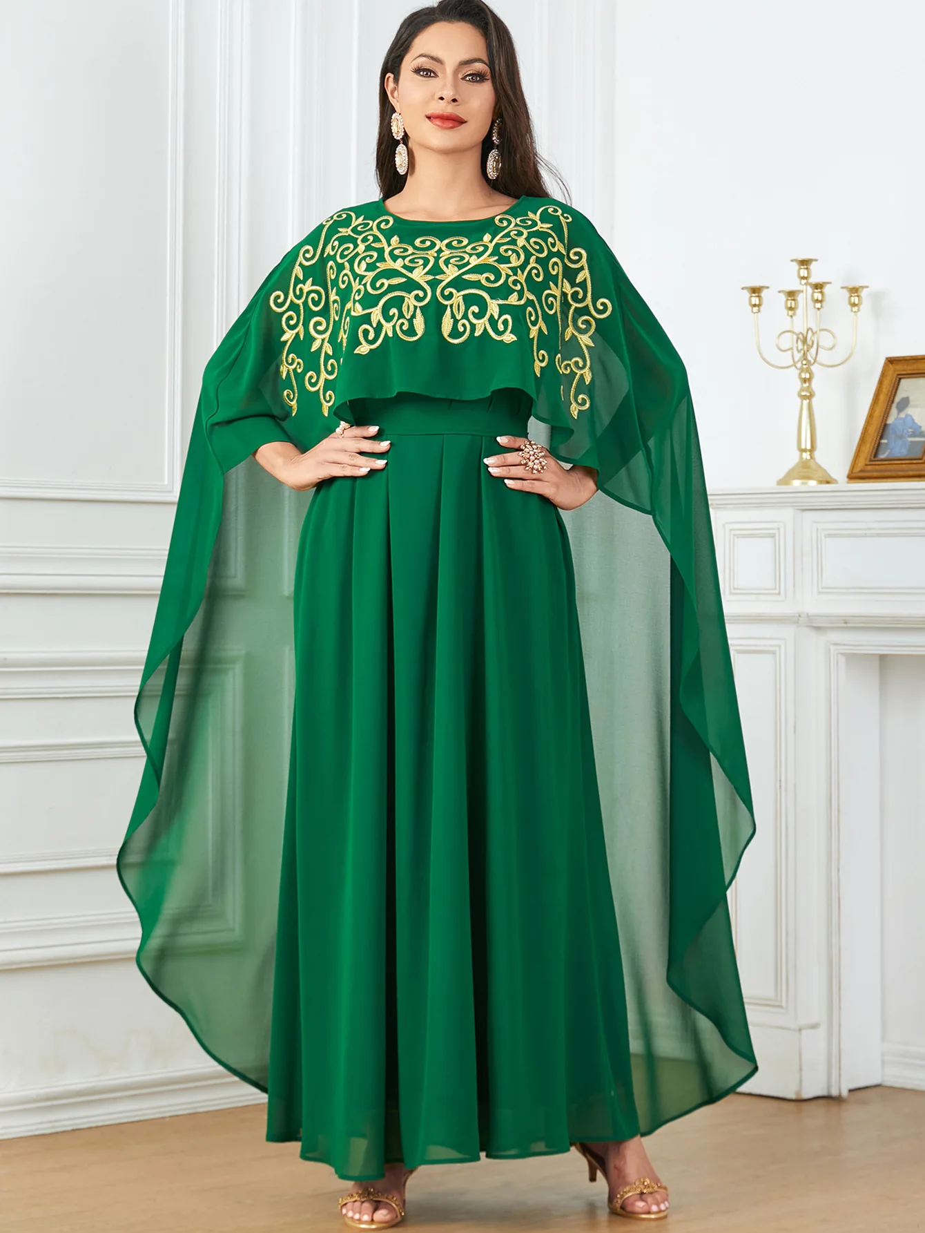 Abaya musulmana Eid para mujer, Vestidos de fiesta bordados, túnica larga islámica árabe, Jalabiya, Ramadán, Marruecos, Dubai, Abayas, caftán