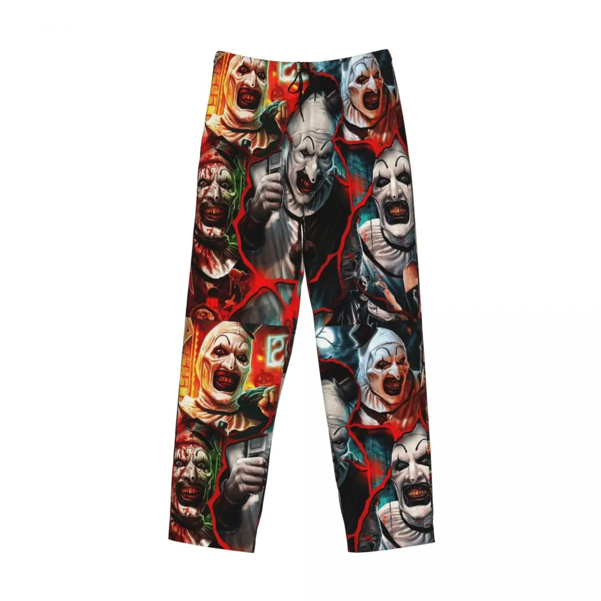 맞춤형 T-Terrifiers 공포 영화 파자마 바지 남성용 수면복 라운지 슬립 바지 주머니가 있는 신축성 있는 바지