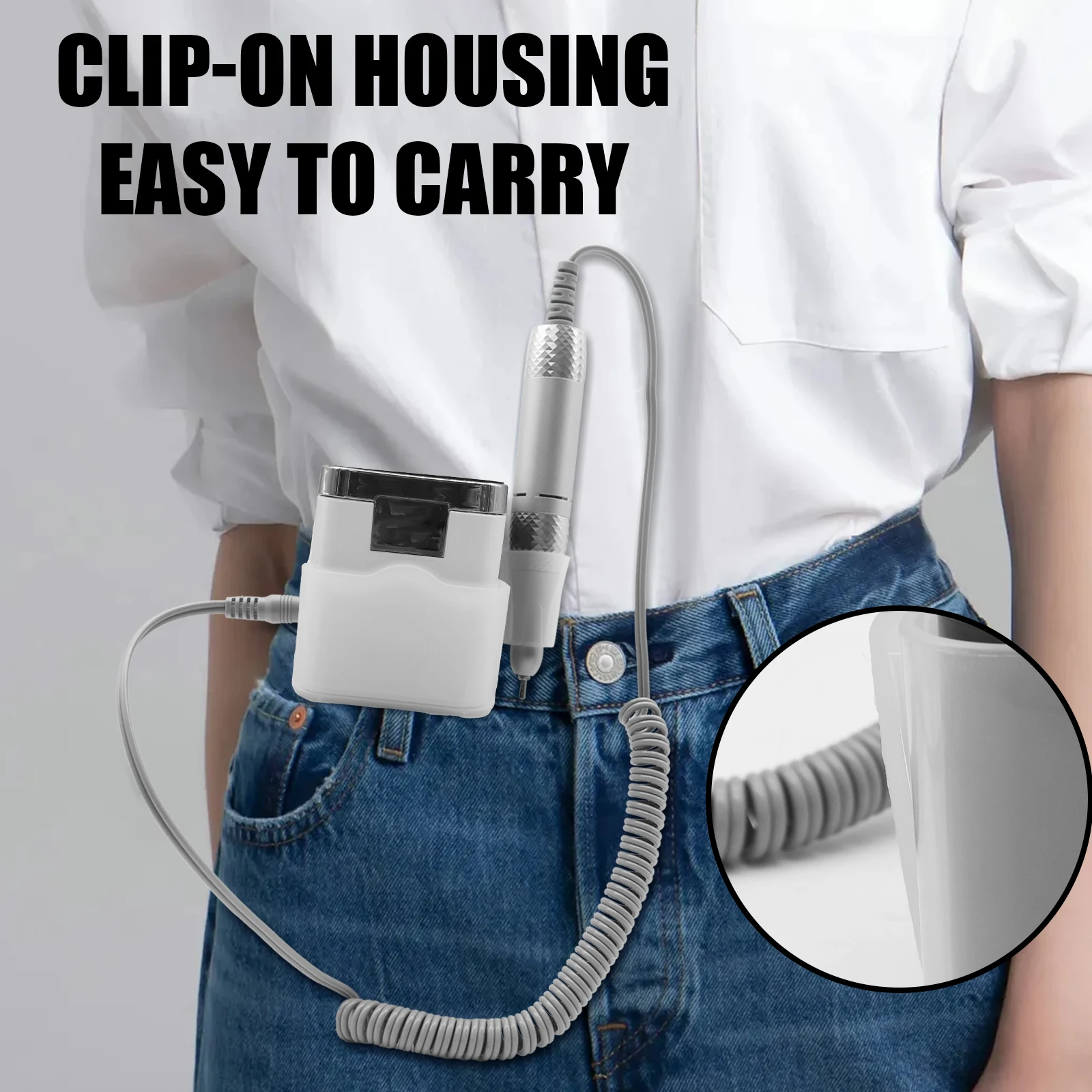 Nail Sander Pen Nail Removal Special Electric Nail Grinder To Remove Dead Skin Charging Smart Word Lamp New Flip