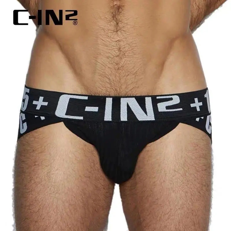 C-IN2 Men's Panties Sexy Low Waist Men's Briefs Elastic sports U convex · Flirty cin2 High fork buttock lifting bottoming pants