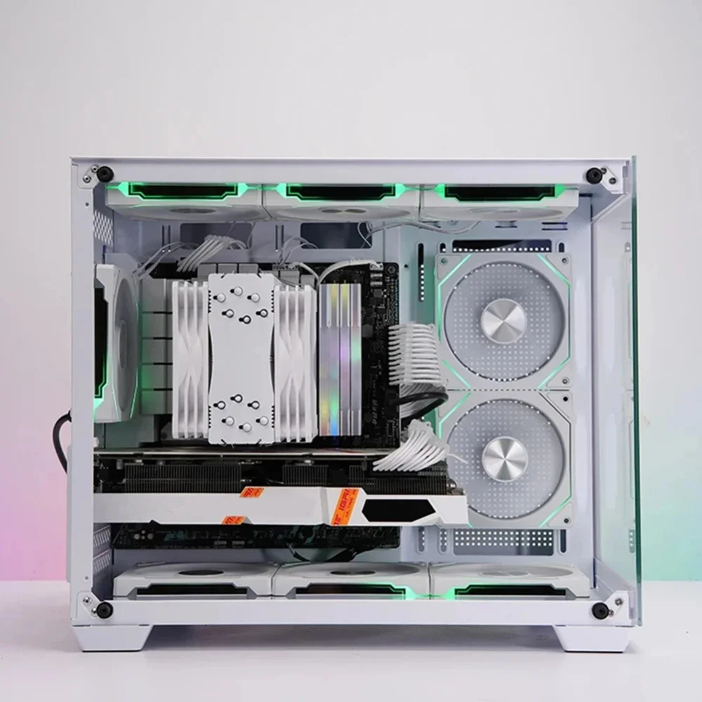 Ventilador PC 120mm ARGB PWM Silencioso Efecto Espejo Infinito - imagen 4