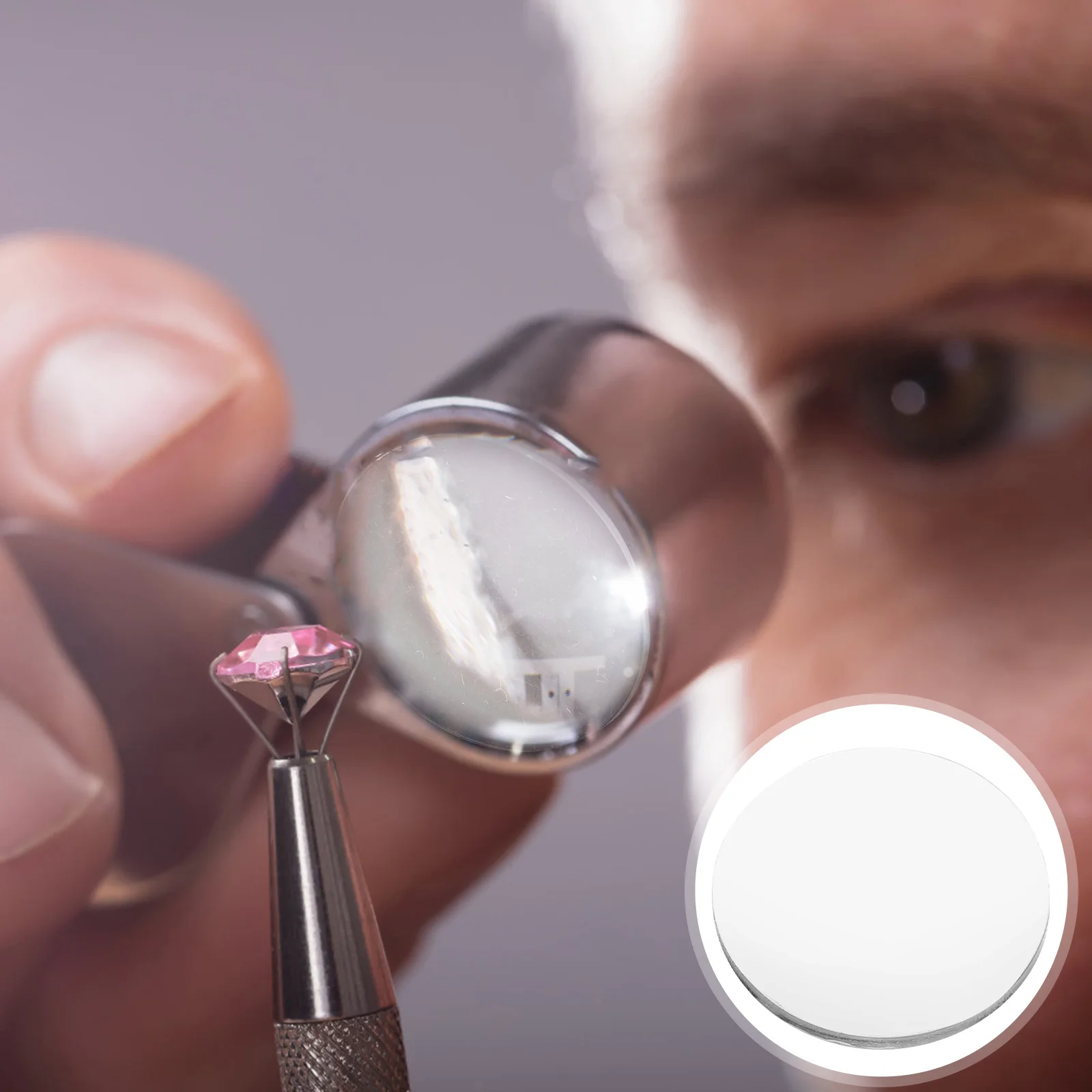 

20pcs Convex Acrylic Magnifying Clear Magnifier Lens For Magnifier Making Durable Portable Replacement Lens Accessories