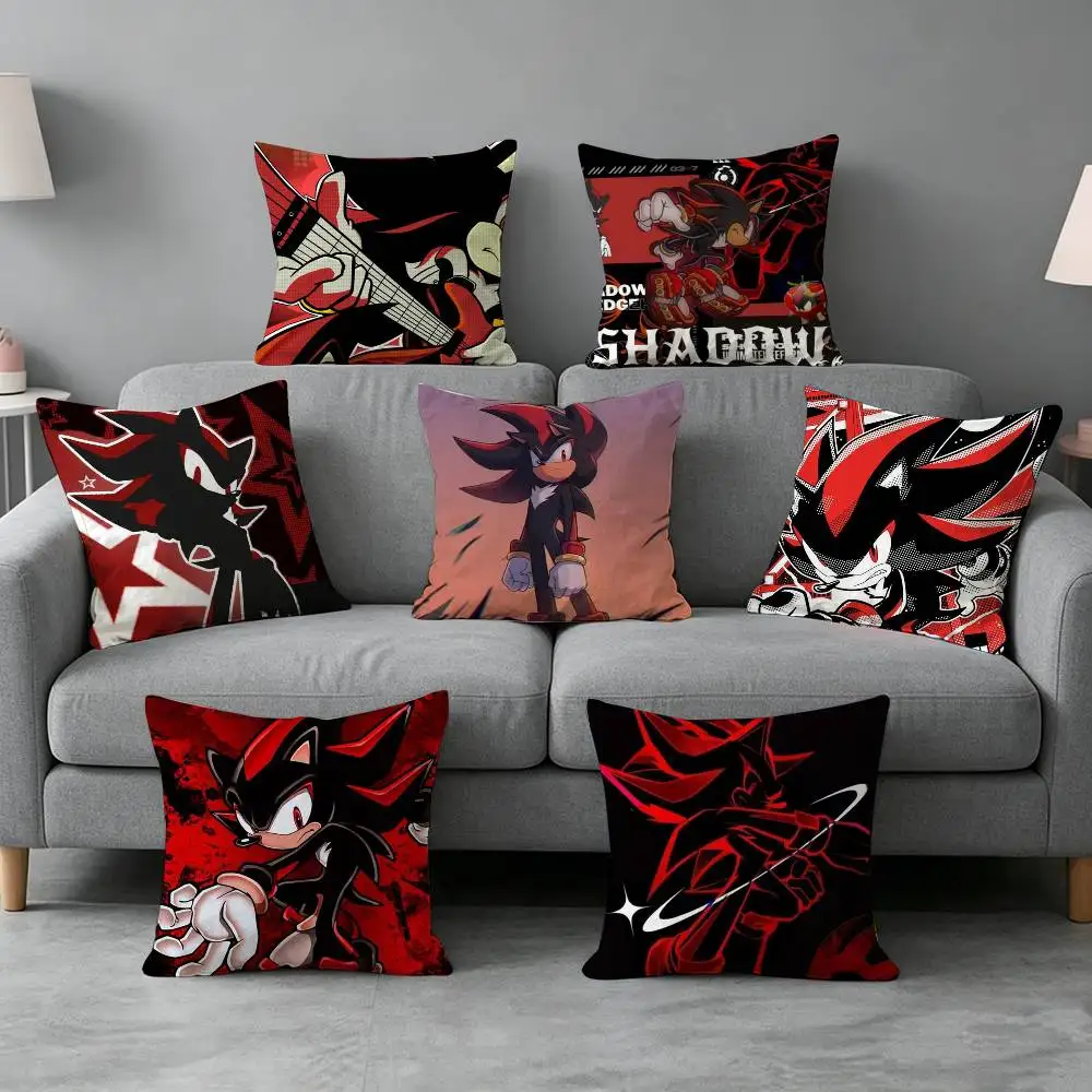 

Shadow-w The 12H-Hedgehog Pillow cover Soft Microfiber Pillowcase Home Sofa Decor Surprise Decorative printed.