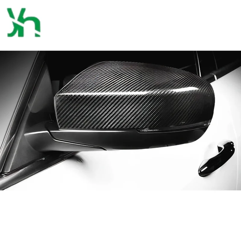 لمازيراتي ليفانتي (2016-) الملحقات الخارجية ألياف الكربون الرؤية الخلفية غطاء مرآة جانبية مرآة جانبية من ألياف الكربون الحقيقية #2