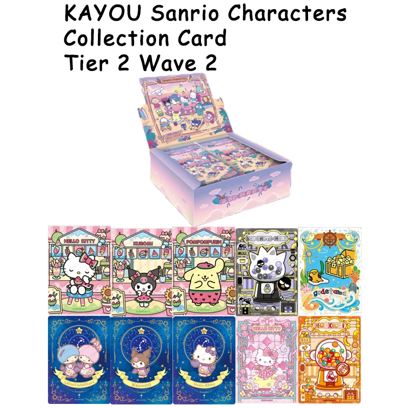 Original KAYOU Sanrio Characters Collection Card Tier 2 Wave 2 Fun Moments Edition Midsummer Adventure Official Anime Cards