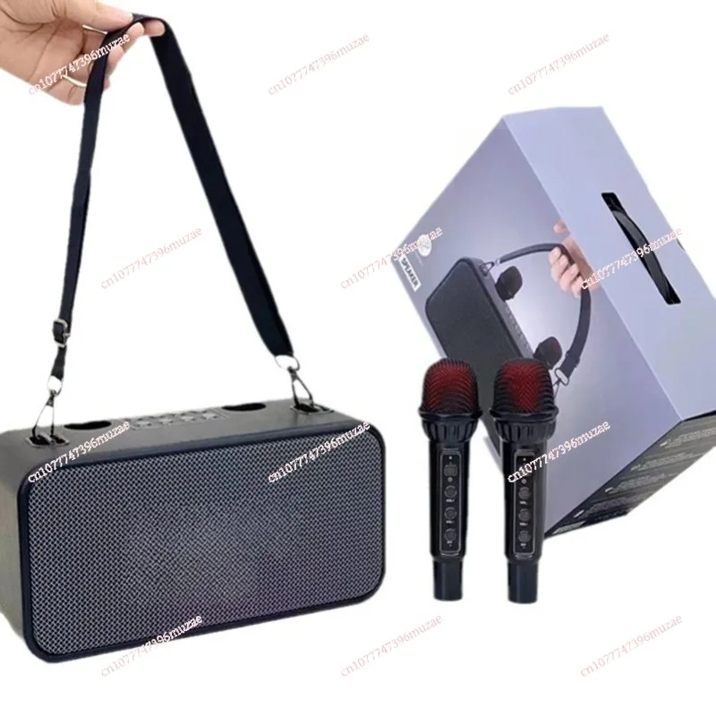 

186Pro Bluetooth Беспроводной двойной микрофонный динамик Портативный портативный уличный аудио с тяжелыми басами