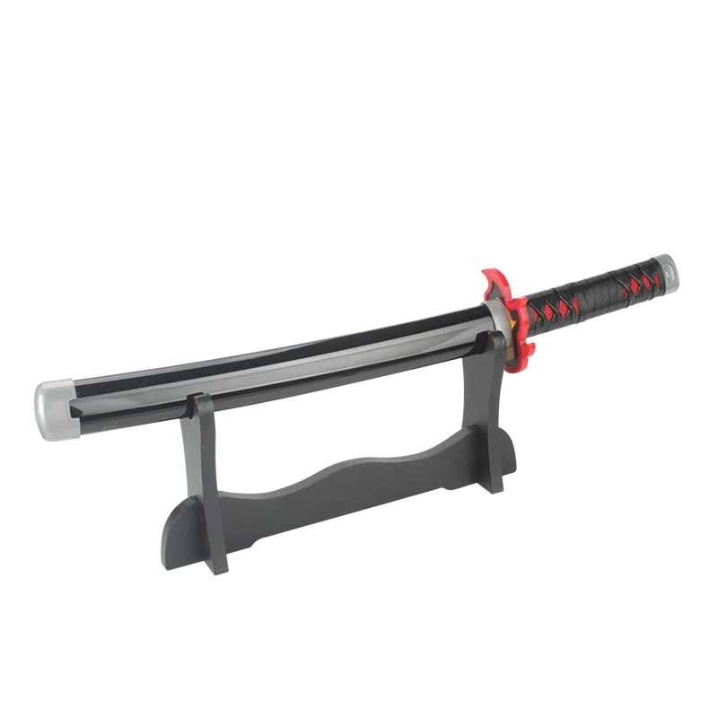 Demon Slayer Katana 60cm/23.6in Drewniany miecz do odgrywania ról Ognisty Bóg Tanjiro Rekwizyty kostiumowe na Halloween