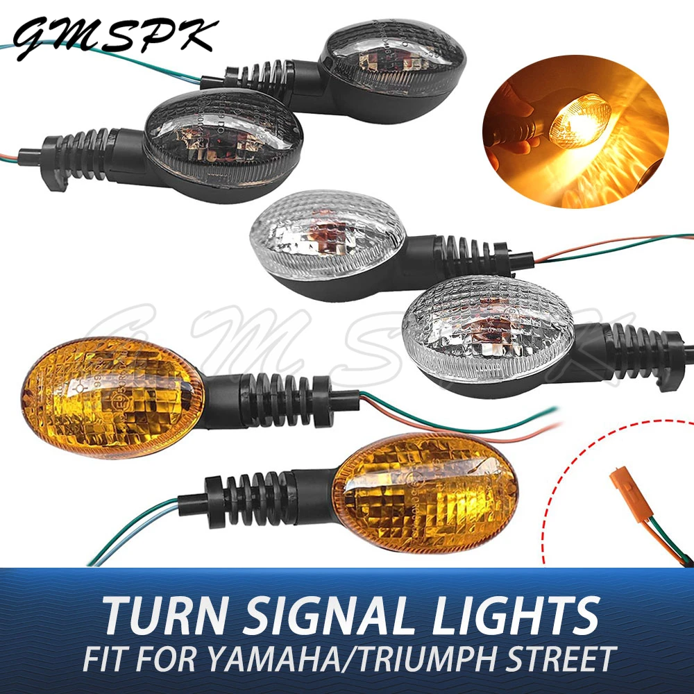 Motorcycle Turn Signal Indicator Blinker Light Fit for YAMAHA XT660X/R 2004-2014 MT-03 660 for Triumph Street Twin Scrambler 900