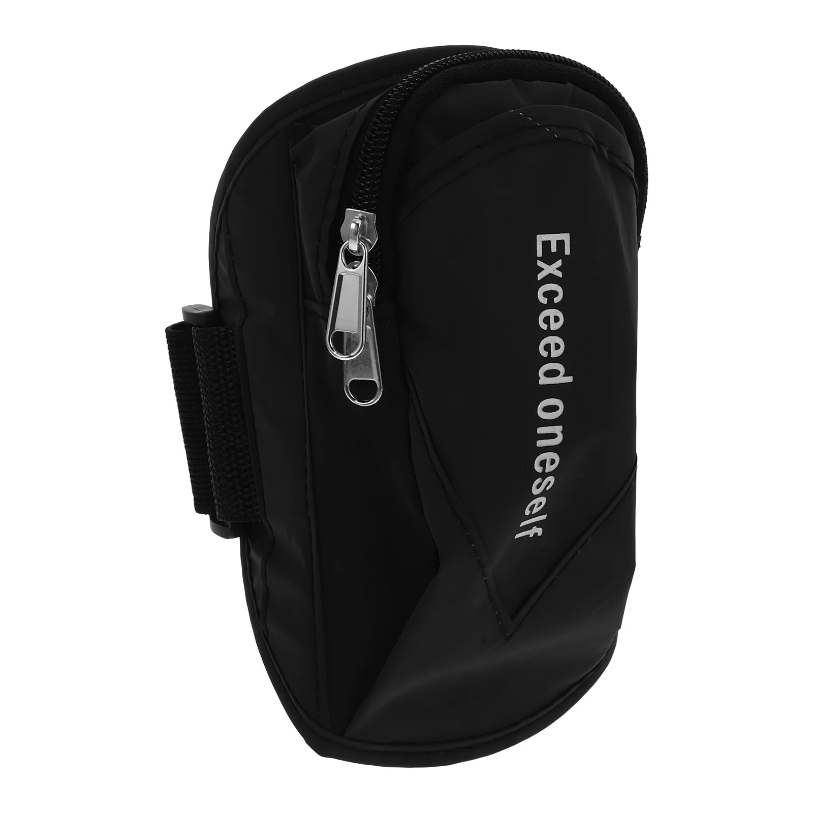 

Unisex Black Lightweight Durable Sports Armband Adjustable for Running Jogging Cycling Hiking Secure Zipped Pocket Smartphone