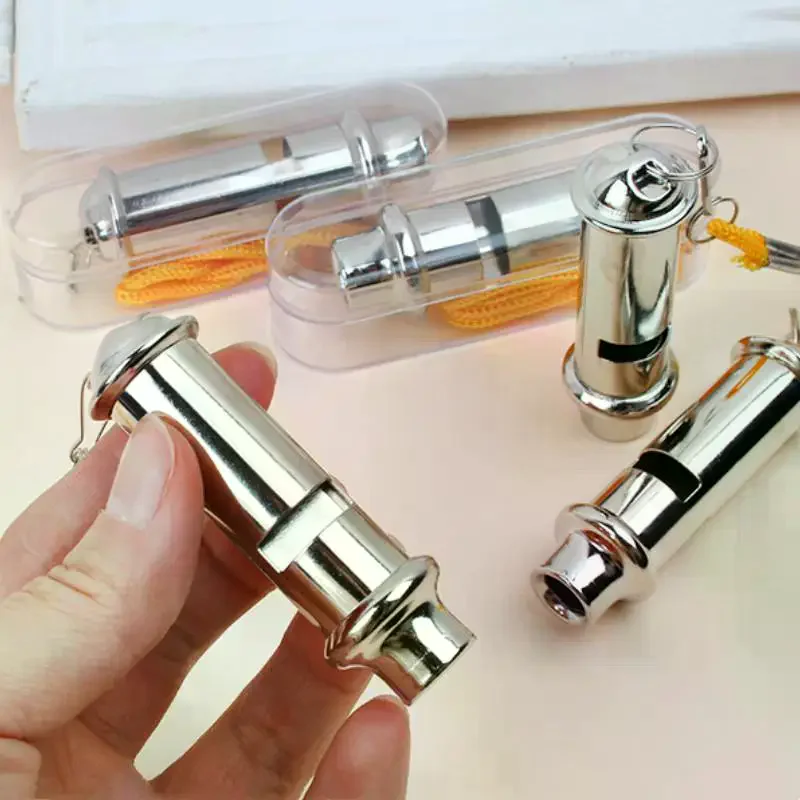 Stainless Steel High-Frequency Whistle for Outdoor Emergency Life-saving Traffic Command Training Sports And Referee Use