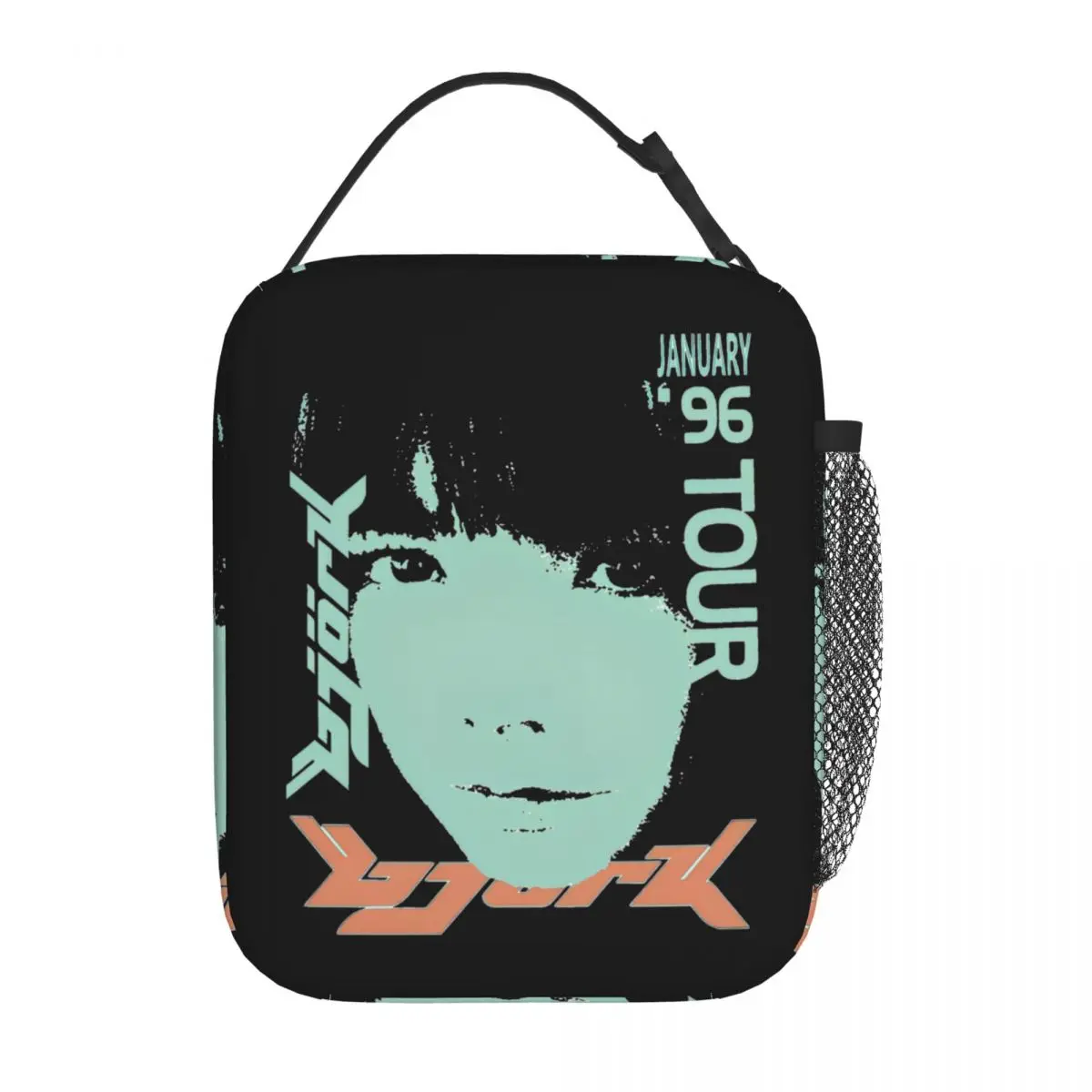 Bjork 1996 January Tour Mint Light Melon Insulated Lunch Bag Food Container Reusable Cooler Thermal Lunch Boxes For Work