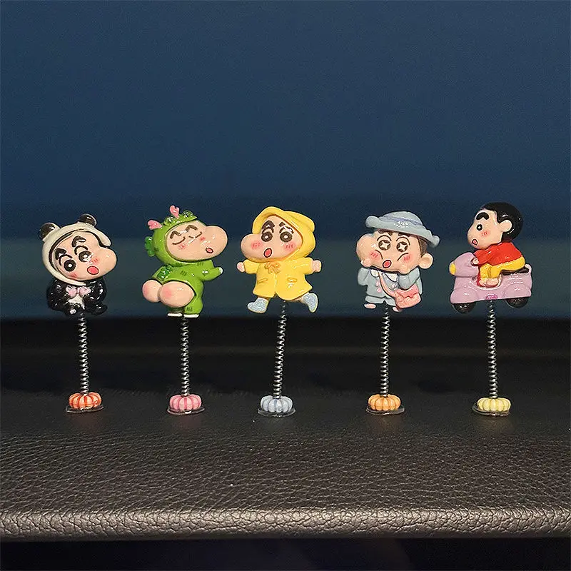 

Crayon Shin-chan Car Decoration Cute Cartoon Originality Car Console Ornament Rearview Mirror Decoration Shake One's Head Doll